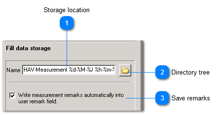 Data storage settings