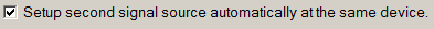 4. Second signal source at the same device